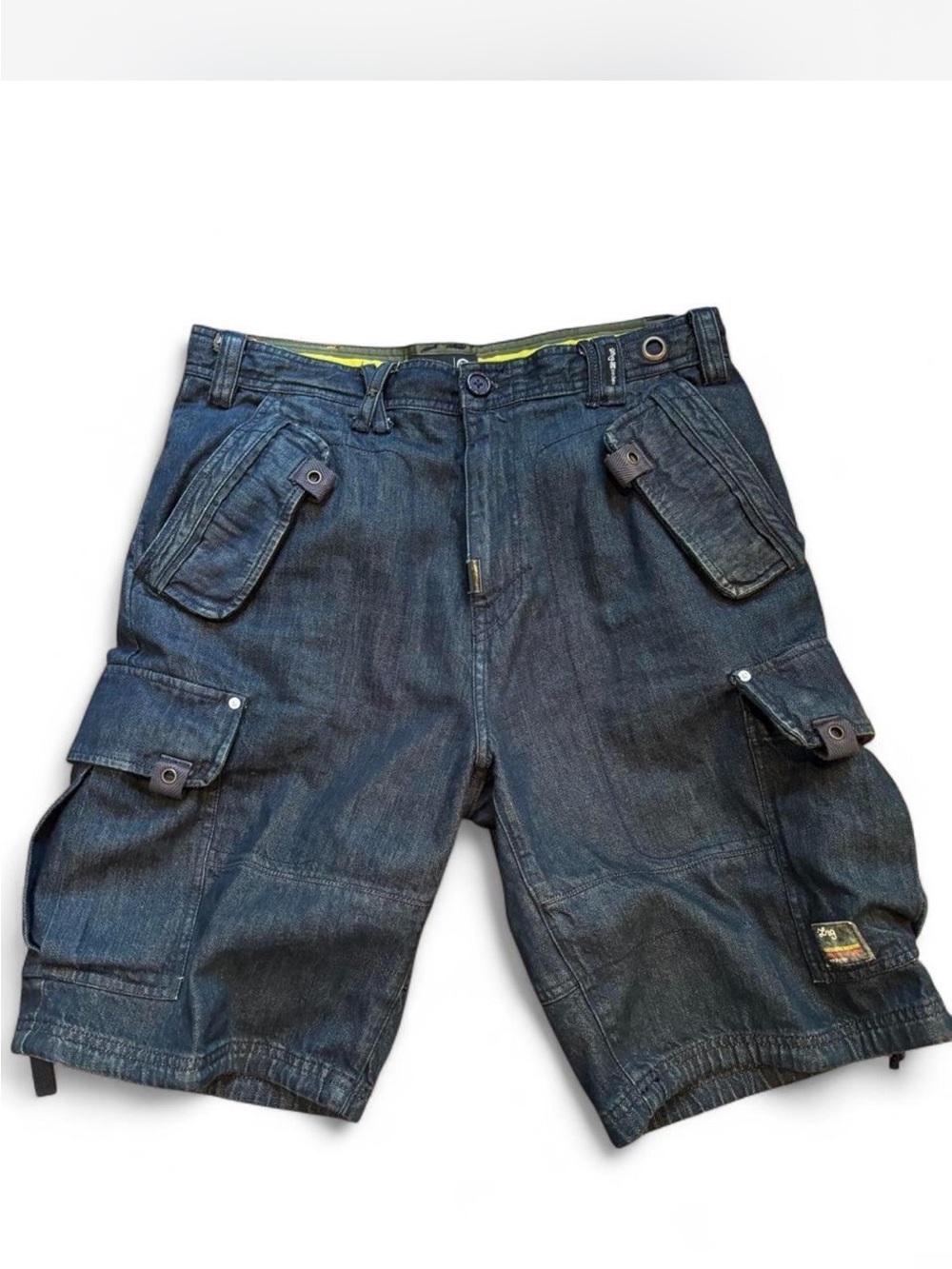 vintage LRG
(Lifted Research Group) baggy denim shorts